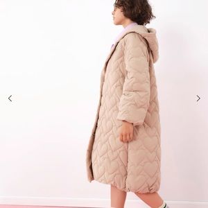 for love and lemons long heart puffer coat